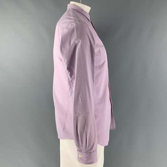 JUNYA WATANABE Pink Blue Checkered Button Down Long Sleeve Shirt - Picture 2 of 5